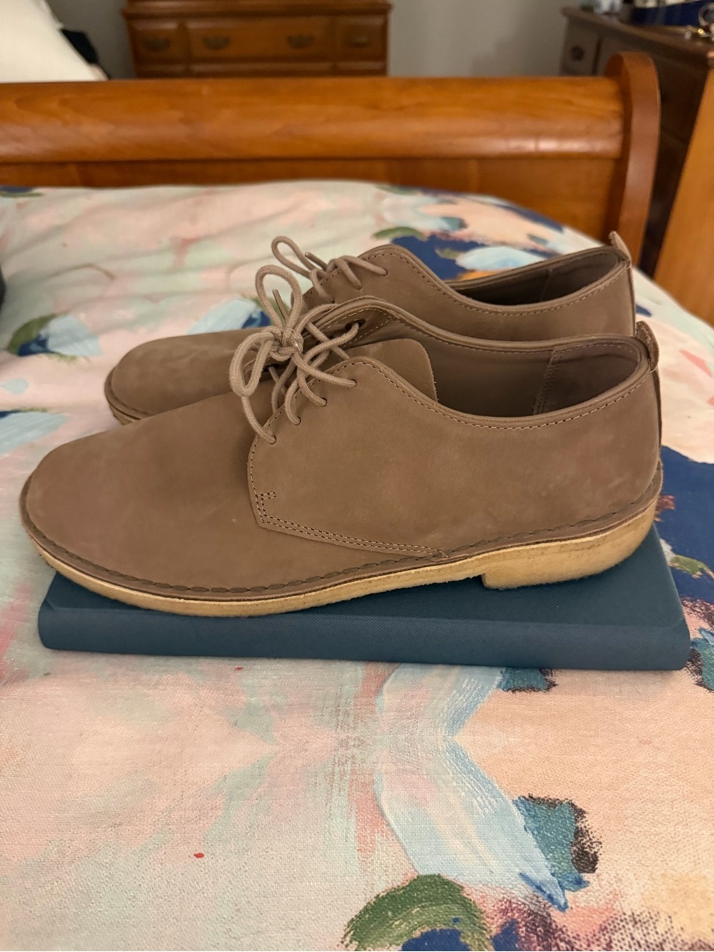 Clarks Men’s Chukka Derby Shoes - Taupe Brown